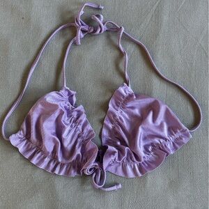 Elegant Purple Satin Bralette Mermaidcore